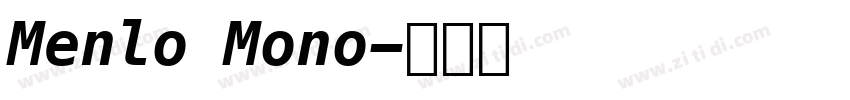 Menlo Mono字体转换